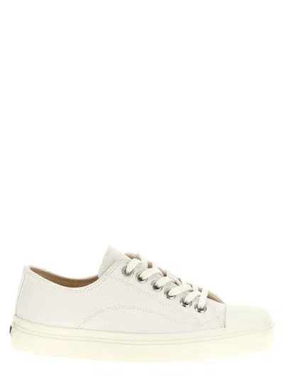 MOSCHINO WOMEN WHITE CANVAS SNEAKERS, 7.5 LUXURY SNEAKERS FOR WOMEN DARVEYS