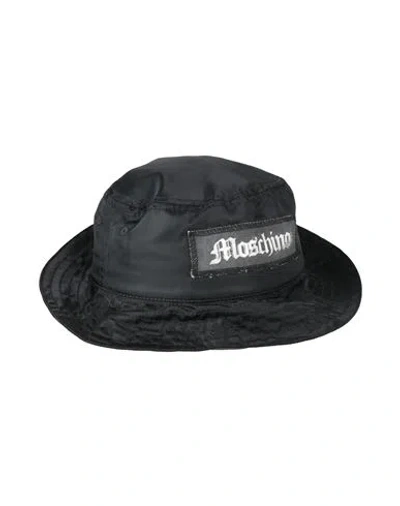 MOSCHINO MOSCHINO MAN HAT BLACK SIZE S POLYAMIDE