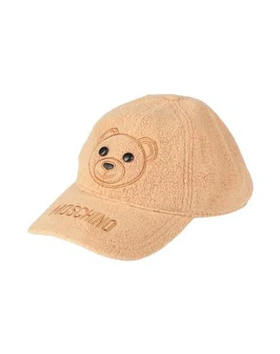MOSCHINO MOSCHINO TODDLER GIRL HAT SAND SIZE ONESIZE COTTON