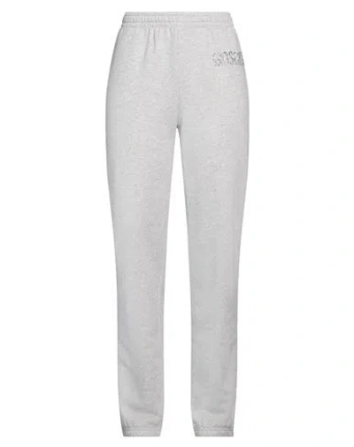 MOSCHINO MOSCHINO WOMAN PANTS LIGHT GREY SIZE 8 ORGANIC COTTON