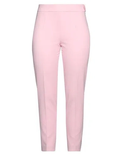 MOSCHINO MOSCHINO WOMAN PANTS LIGHT PINK SIZE 12 POLYESTER, POLYURETHANE