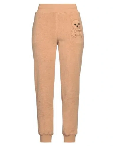 MOSCHINO MOSCHINO WOMAN PANTS SAND SIZE 10 COTTON