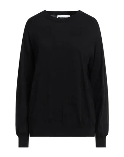 MOSCHINO MOSCHINO WOMAN SWEATER BLACK SIZE S COTTON