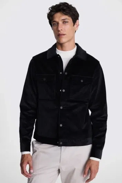 MOSS MEN'S MOSS INK BLUE CORDUROY TRUCKER JACKET