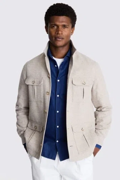 MOSS MEN'S MOSS LIGHT CAMEL BROWN SHACKET