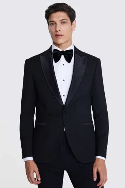 MOSS MOSS | MEN'S SLIM FIT BLACK PEAK LAPEL TUXEDO JACKET - 46R