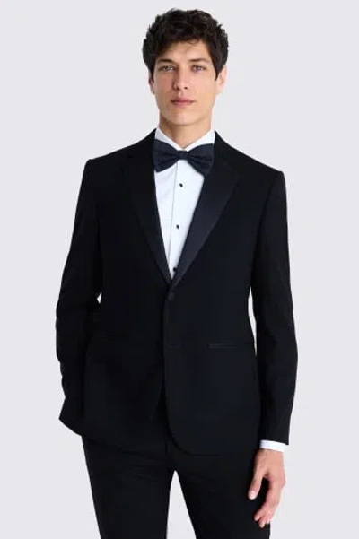 MOSS MEN'S MOSS SLIM FIT BLACK WOOL NOTCH LAPEL TUXEDO SUIT JACKET