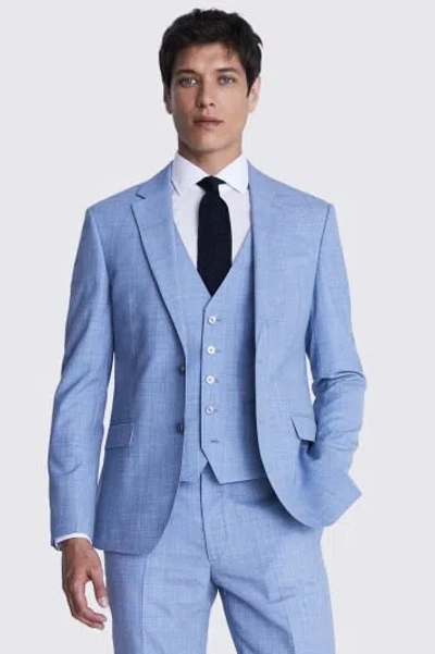 MOSS MOSS SLIM FIT SKY BLUE MARL JACKET