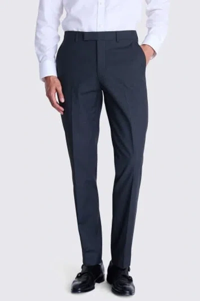 MOSS MOSS TAILORED FIT CHARCOAL STRETCH TROUSERS