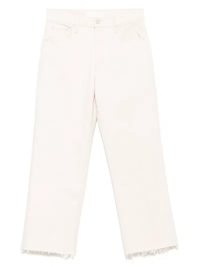 MOTHER MAVEN ANKLE-FRAYED JEANS