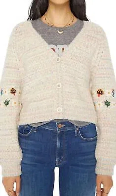 MOTHER MOTHER RAGLAN BELL CARDIGAN IN DONT EAT THE DAISES - SIZE XS