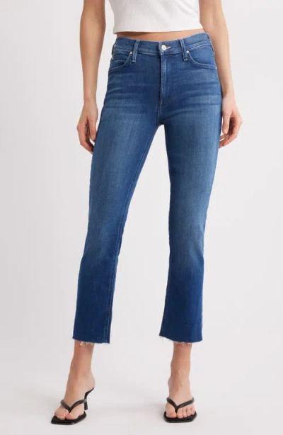 MOTHER MOTHER THE DAZZLER MID RISE ANKLE FRAY JEANS