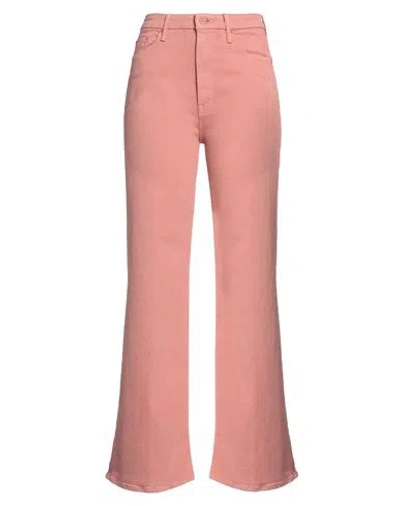 MOTHER MOTHER WOMAN PANTS ANTIQUE ROSE SIZE 31 COTTON, POLYESTER, ELASTANE