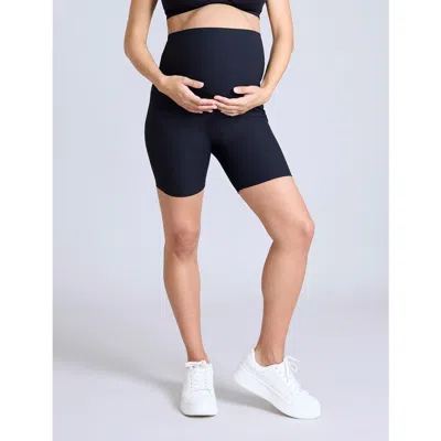 MOTHERHOOD MATERNITY MOTHERHOOD MATERNITY 6 1/2" RIBBED MATERNITY BIKER SHORT