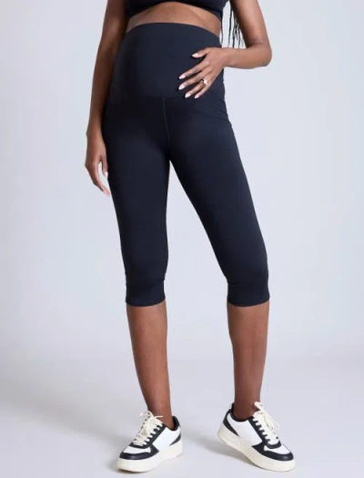 MOTHERHOOD MATERNITY MOTHERHOOD MATERNITY OVER THE BELLY ACTIVE CAPRI LEGGING