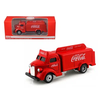 MOTORCITY CLASSICS 1947 COCA COLA DELIVERY BOTTLE TRUCK RED 1 87 DIECAST MODEL