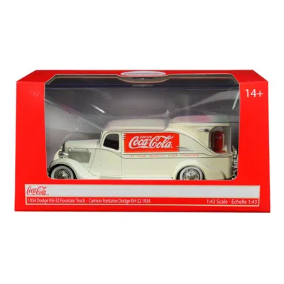MOTORCITY CLASSICS MOTOR CITY CLASSICS 1934 DODGE KH-32 STREAMLINE FOUNTAIN TRUCK COCA-COLA CREAM 1 BY 43 DIECAST MODEL