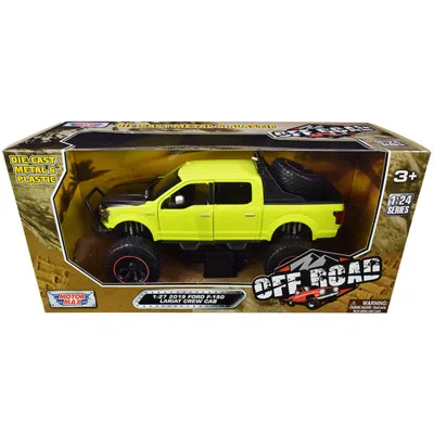 MOTORMAX 1-27 SCALE OFF ROAD BRIGHT GREEN 2019 FORD F-150 LARIAT CREW CAB PICKUP TRUCK DIECAST MODEL