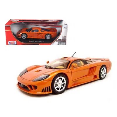 MOTORMAX 1 BY 18 SALEEN S7 COPPER DIECAST MODEL CAR, ORANGE