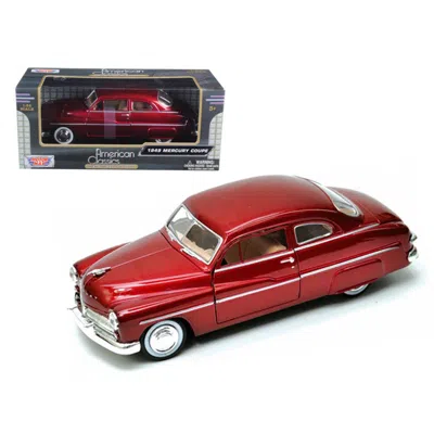 MOTORMAX 1 BY 24 1949 MERCURY DIECAST CAR MODEL, RED