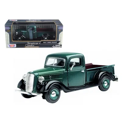 MOTORMAX 1937 FORD PICKUP TRUCK GREEN 1-24 DIECAST CAR MODEL