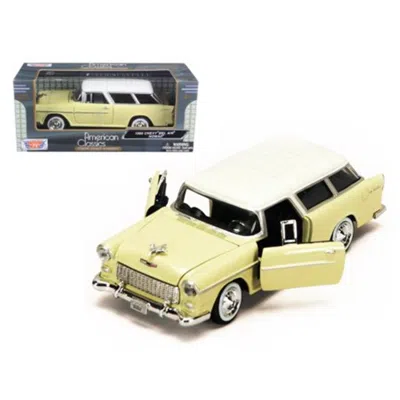 MOTORMAX 1955 CHEVY MODEL NOMAD, YELLOW