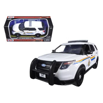 MOTORMAX 2015 FORD POLICE INTERCEPTOR UTILITY RCMP ROYAL CANADIAN MOUNTED POLICE CAR WITH LIGHT BAR 1-24 DIEC