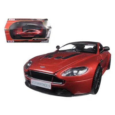 MOTORMAX ASTON MARTIN VANTAGE S V12 RED 1-24 DIECAST MODEL CAR