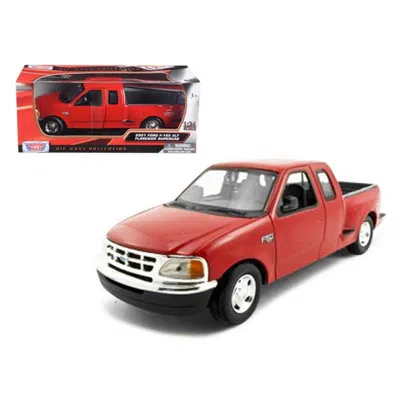 MOTORMAX FORD F-150 PICKUP TRUCK FLARESIDE SUPERCAB RED 1-24 DIECAST MODEL CAR
