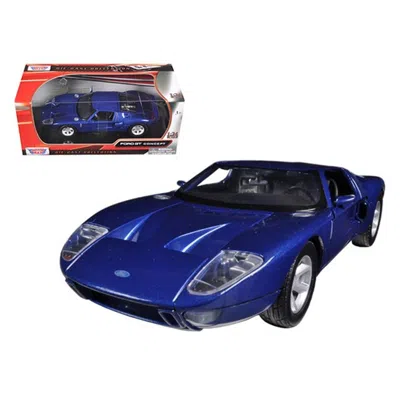 MOTORMAX FORD GT BLUE 1-24 DIECAST CAR MODEL