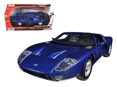 MOTORMAX FORD GT BLUE 1/24 DIECAST CAR MODEL BY MOTORMAX