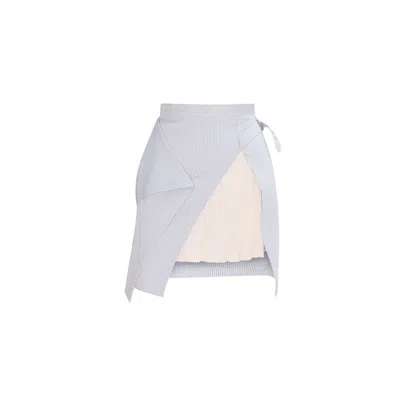 MOV WOMEN'S BLUE / WHITE STRIPE MINI SKIRT