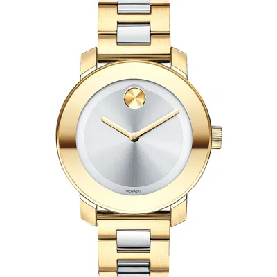 MOVADO MOVADO 'BOLD' ROUND BRACELET WATCH, 36MM