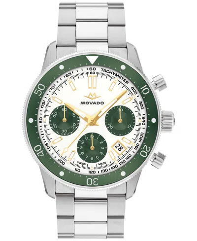 MOVADO MEN'S SUPER SUB SEA ALTA SWISS AUTOMATIC-CHRONOGRAPH DURA STEEL 904L WATCH, 43MM