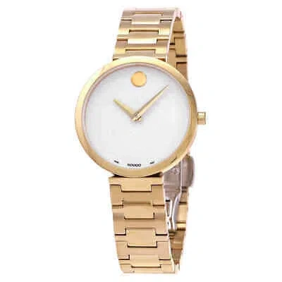 MOVADO MOVADO MUSEUM CLASSIC QUARTZ WHITE DIAL LADIES WATCH 0607519