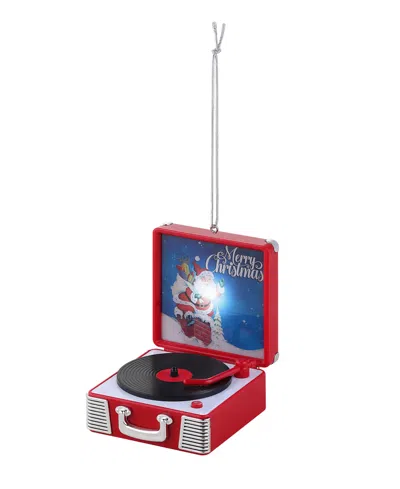 MR. CHRISTMAS 3.8" RETRO VINYL RECORD PLAYER ORNAMENT