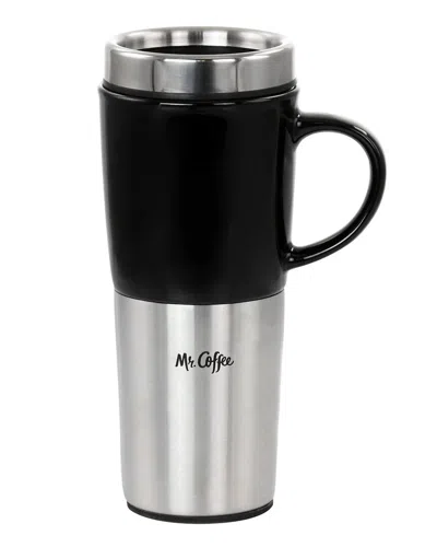 MR COFFEE MR. COFFEE 16OZ STAINLESS STEEL AND STONEWARE TRAVEL MUG