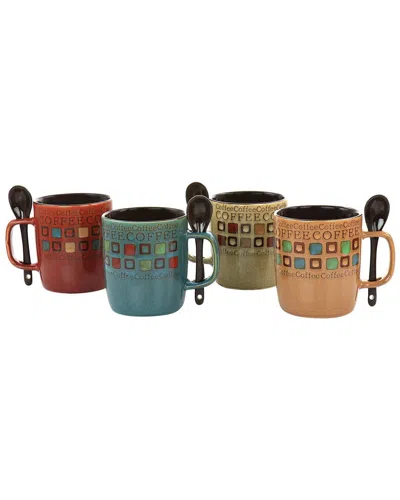 MR COFFEE MR. COFFEE CAFE AMERICANO 8PC CERAMIC CUP AND SPOON SET