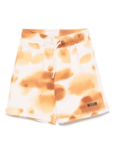 MSGM ABSTRACT-PRINT SHORTS