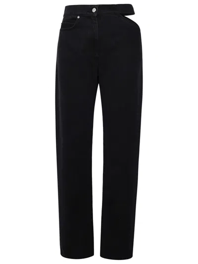 MSGM MSGM BLACK COTTON JEANS