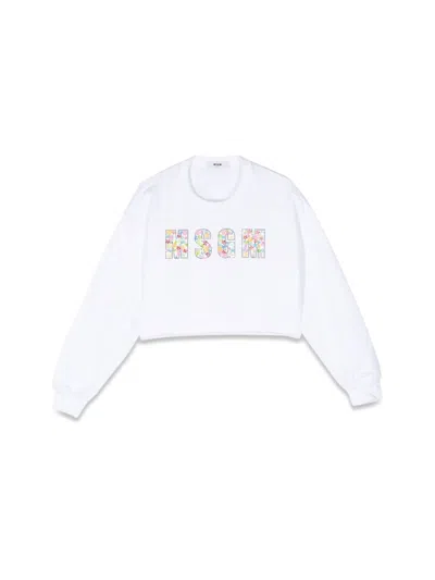 MSGM CROPPED SWEATSHIRT