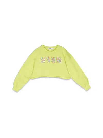 MSGM CROPPED SWEATSHIRT