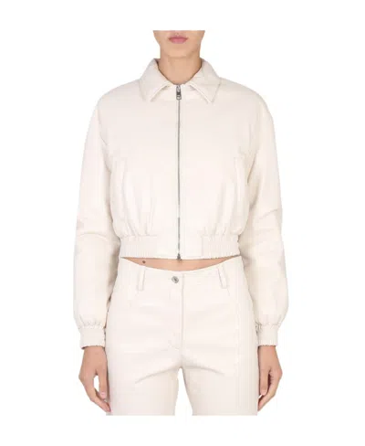 MSGM MSGM CROPPED ZIPPED BOMBER JACKET