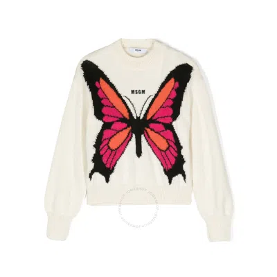 MSGM MSGM KIDS BUTTERFLY HAND-MADE JACKET
