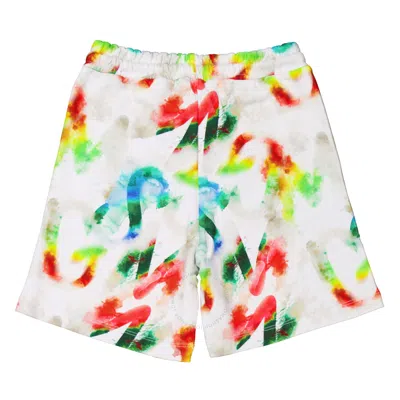 MSGM MSGM KIDS WATERCOLOUR GRAFITTI BERMUDA SHORTS