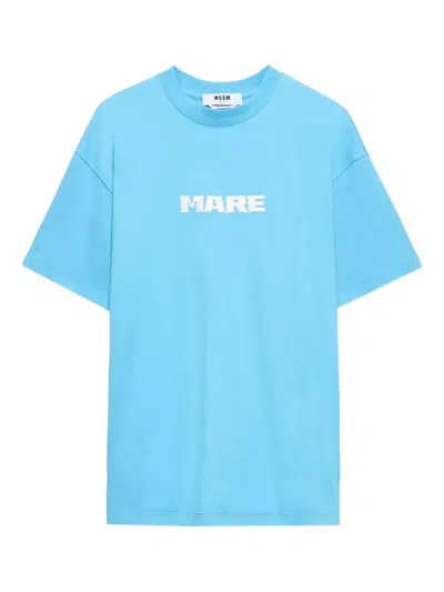 MSGM LOGO-APPLIQUÉ T-SHIRT