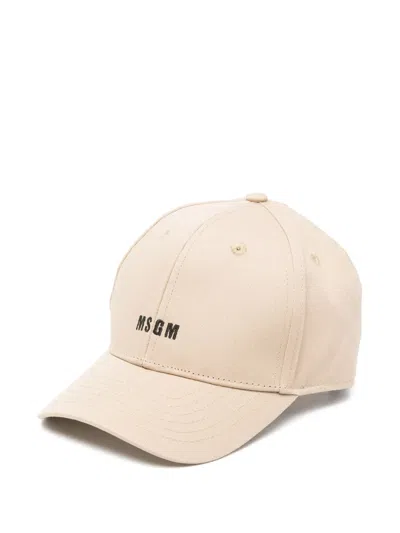 MSGM LOGO-EMBROIDERED CAP