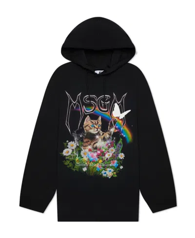 MSGM LOGO HOODED SWEATER