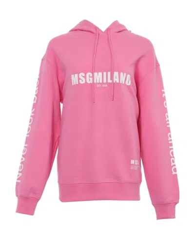 MSGM LOGO HOODED SWEATER