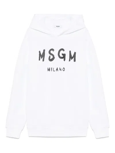 MSGM LOGO-PRINT HOODIE